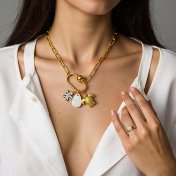 Golden Turtle Clip necklace