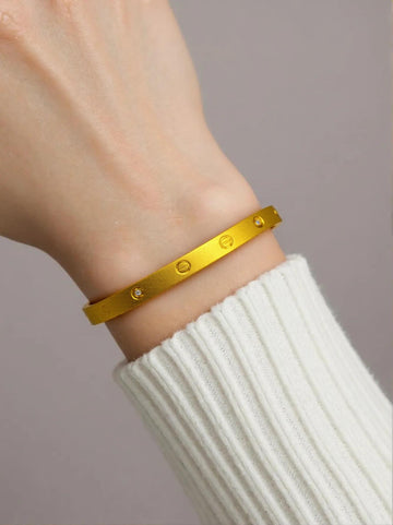 18k Gold Plated Stone Studded Cartier Bracelet