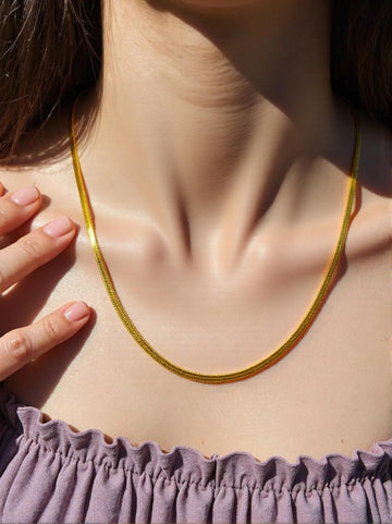 Eternal Glow Golden Snake Chain