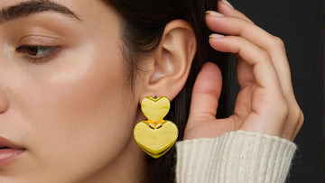Golden Bloom Dangling Earrings