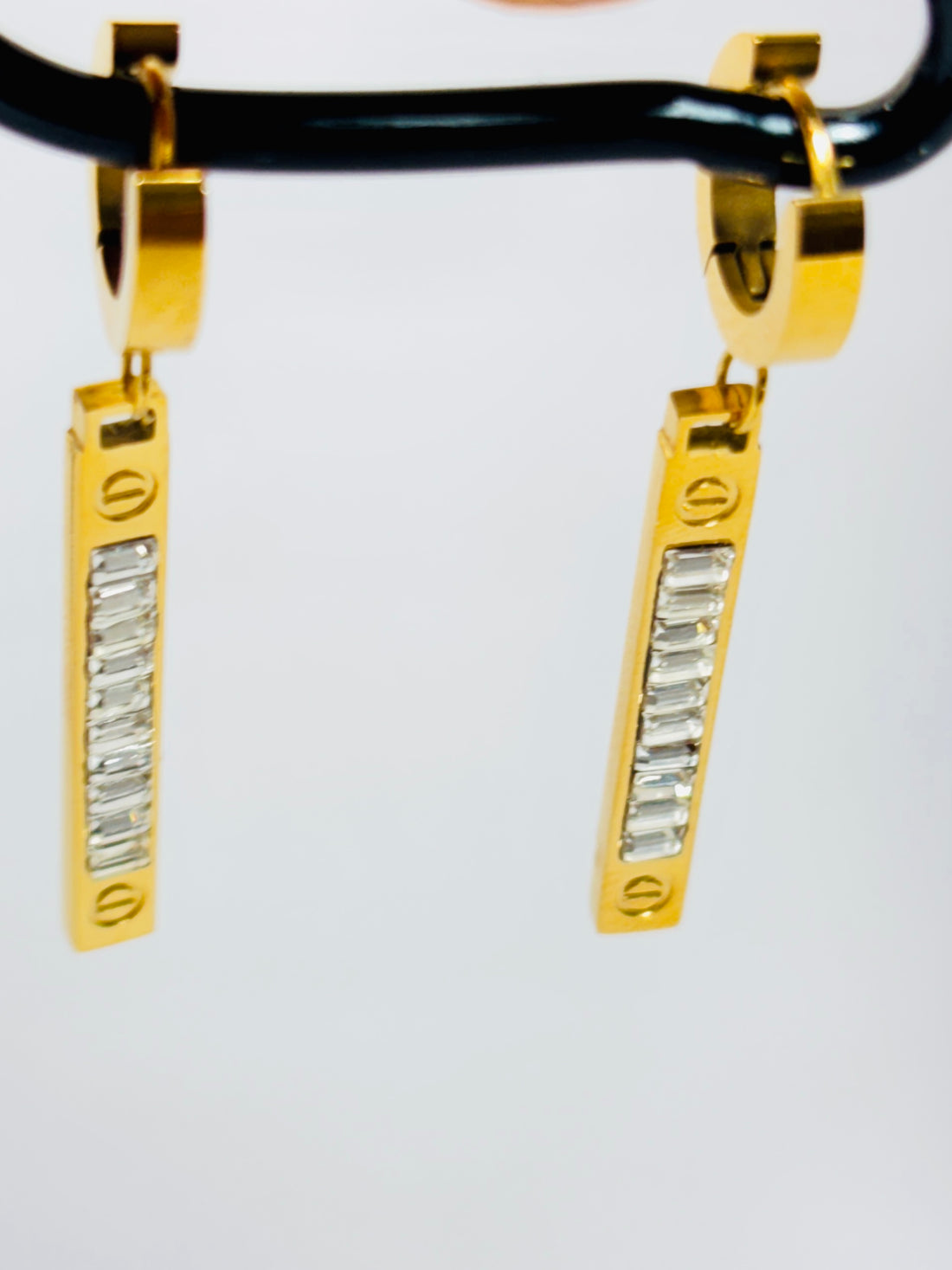 Celeste Gold Gemstone Drop Earrings
