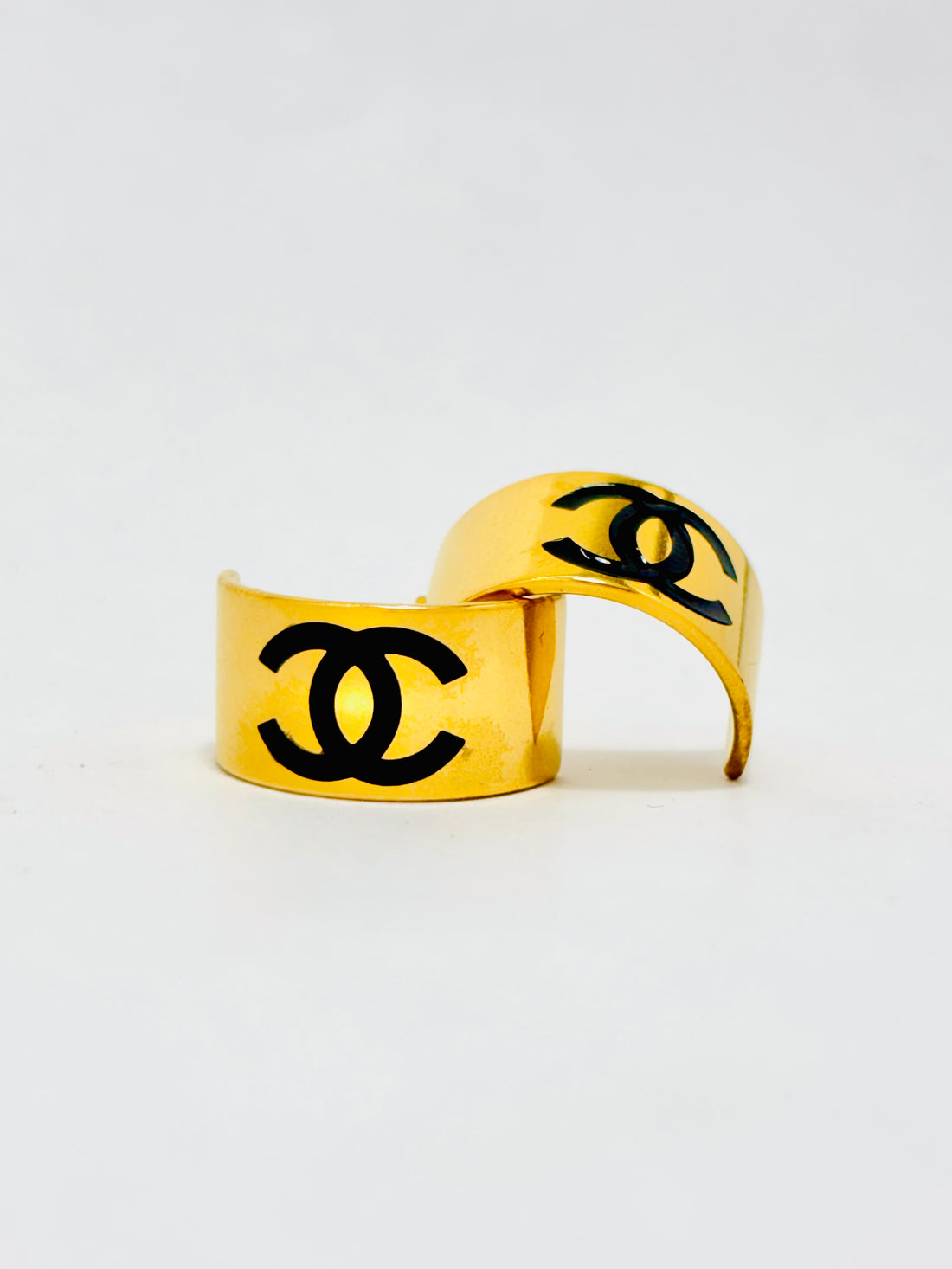 Chanel Inspired Gold-Tone Earrings