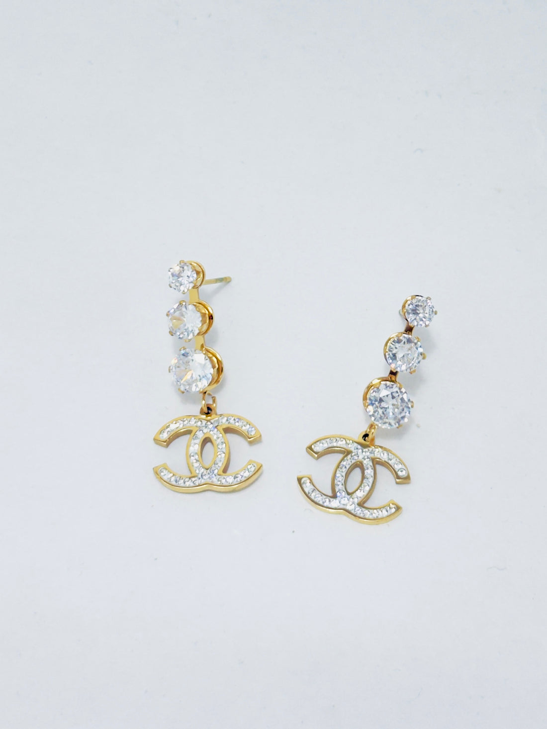 Chanel-Inspired Gemstone Earrings