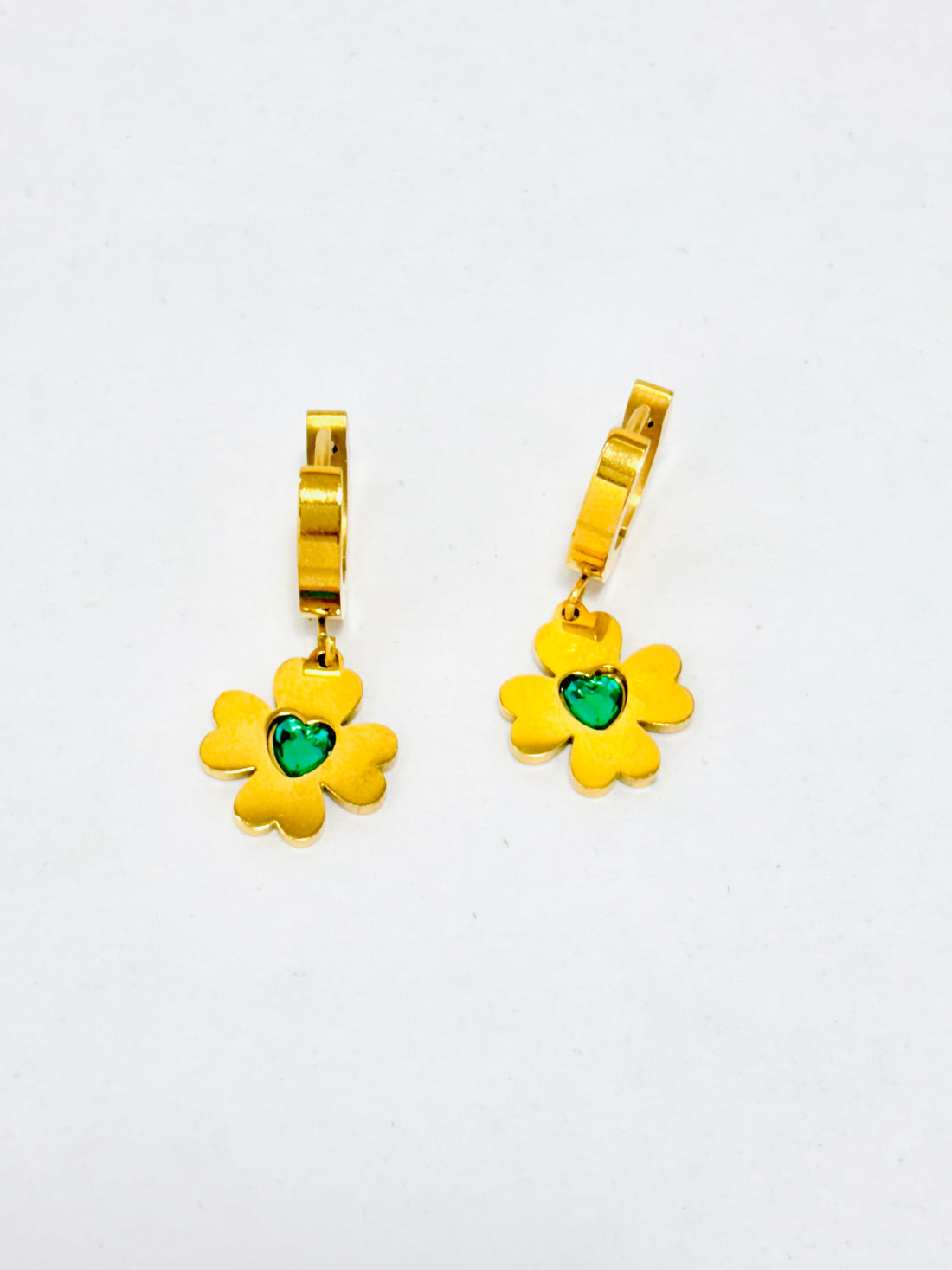 Golden Clover Elegance Earrings