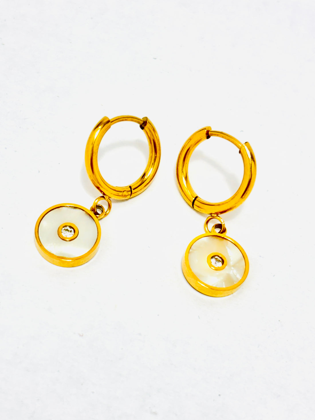 Golden Radiance Charm Earrings