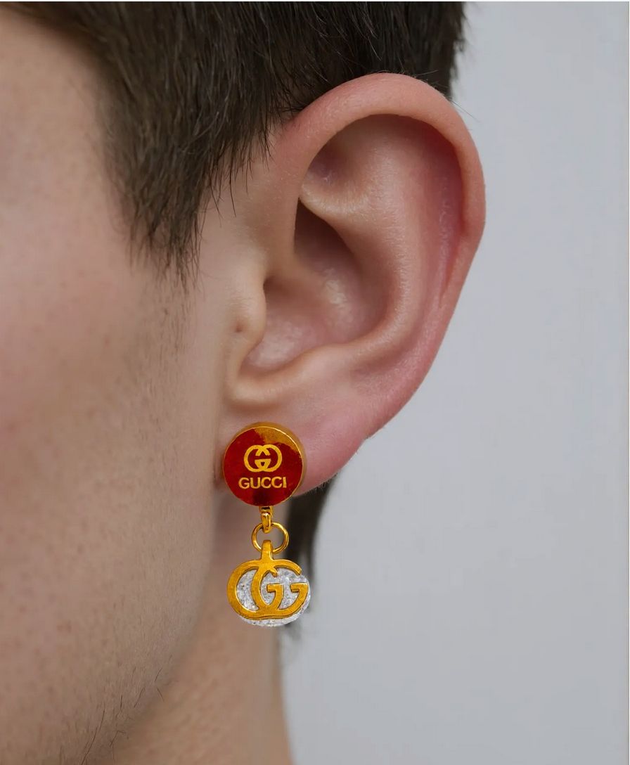 Gucci Elegance Gold Dangle Earrings